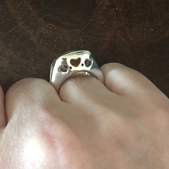 Beautiful Silver Tone Citrine Quartz Ring 7 - Picture 6 of 7